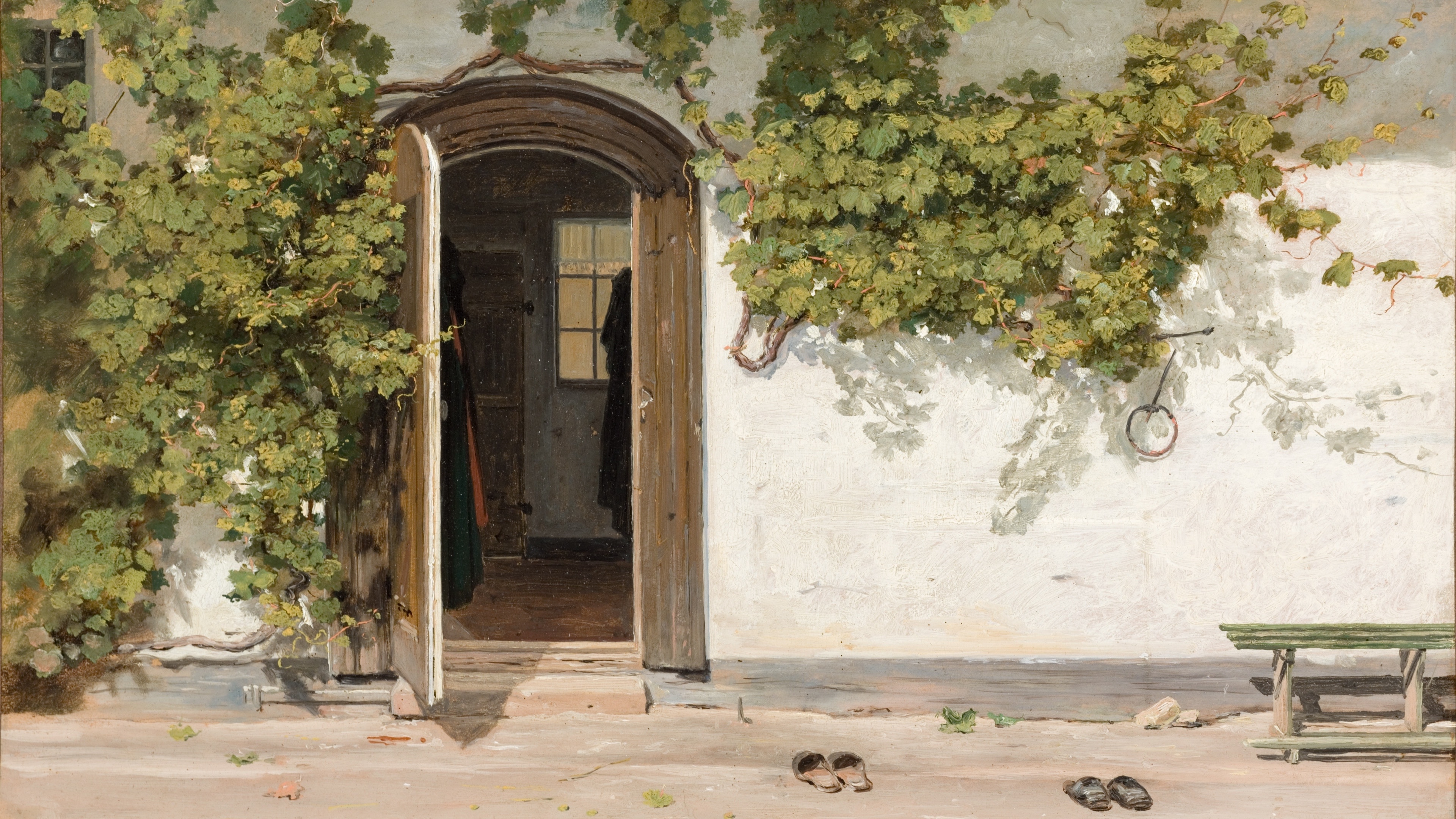 Sunlit Cottage Threshold