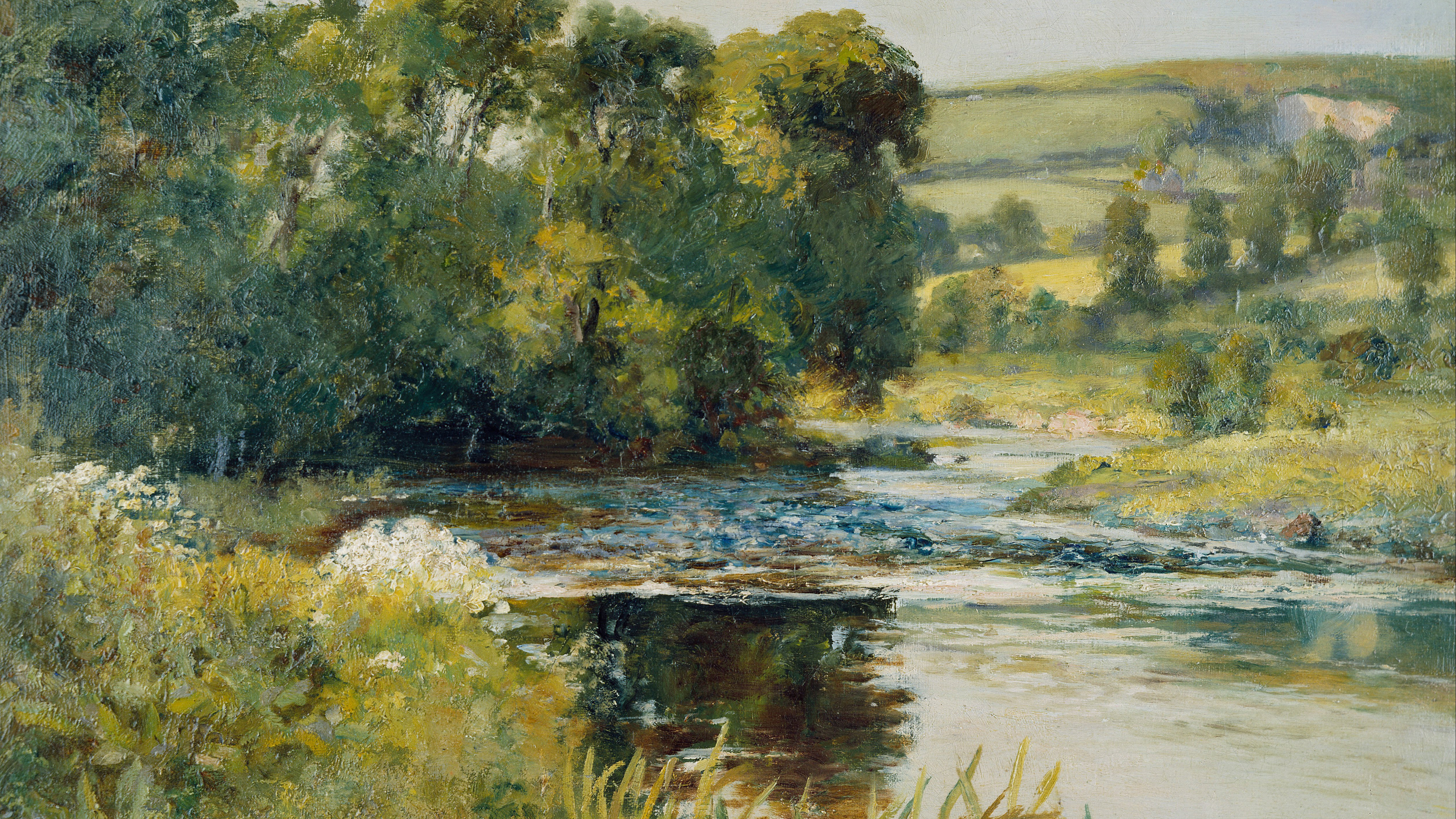 Sunlit River Bend