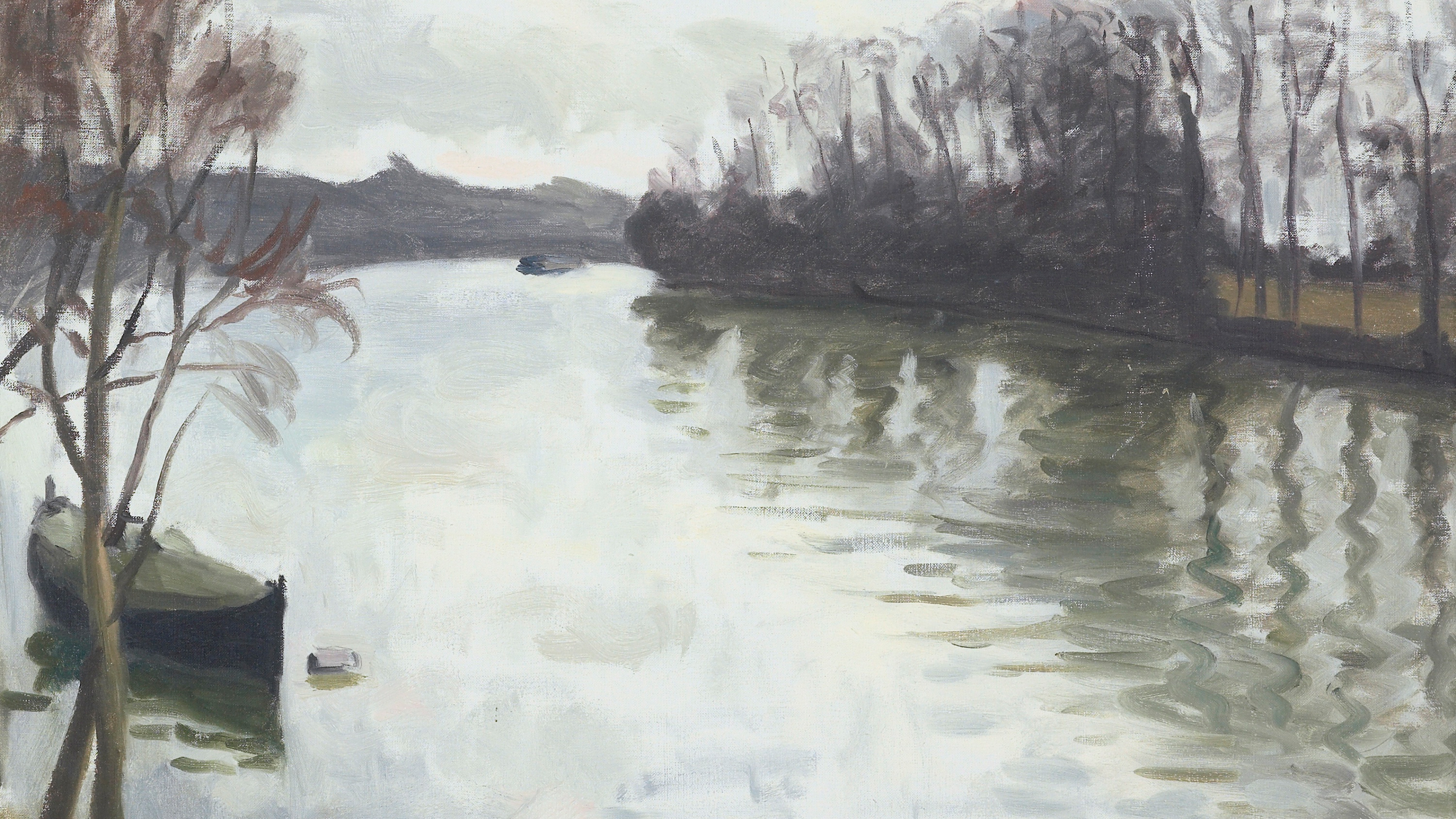 Overcast River Bank