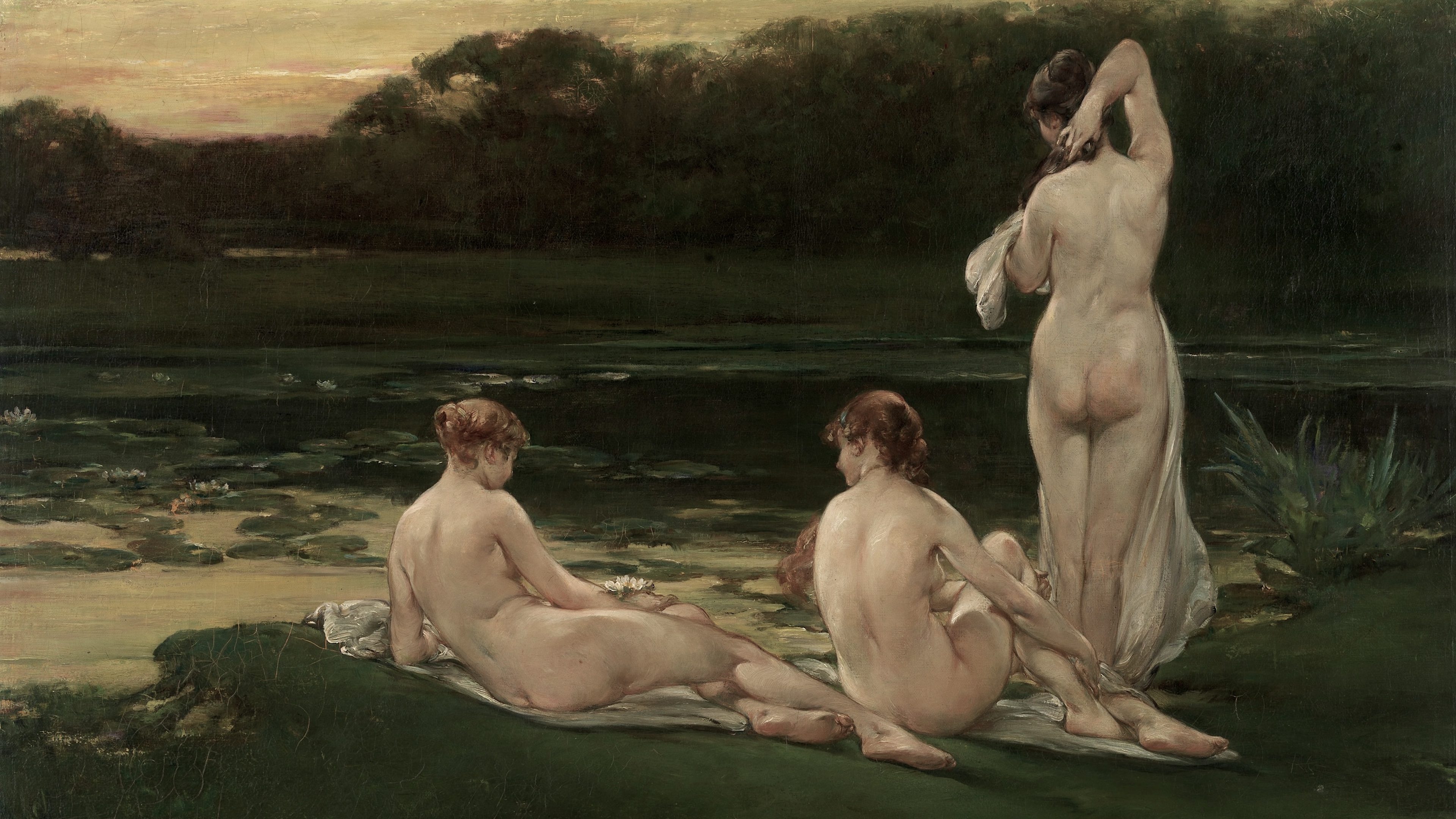 Sylvan Dusk Bathers