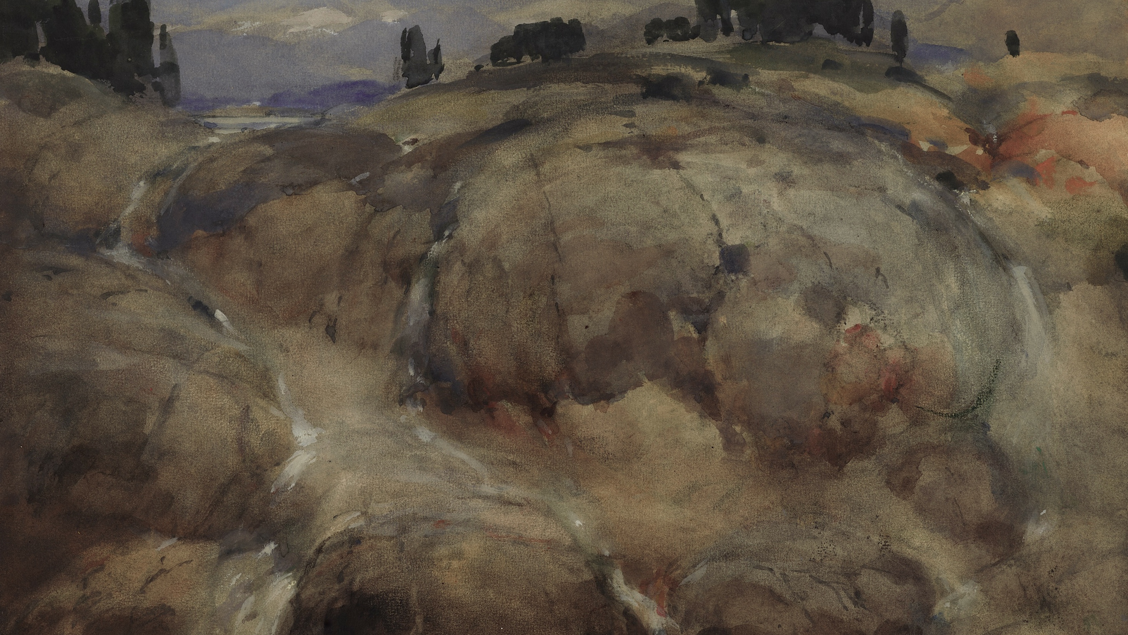 Overcast Tuscan Ridge
