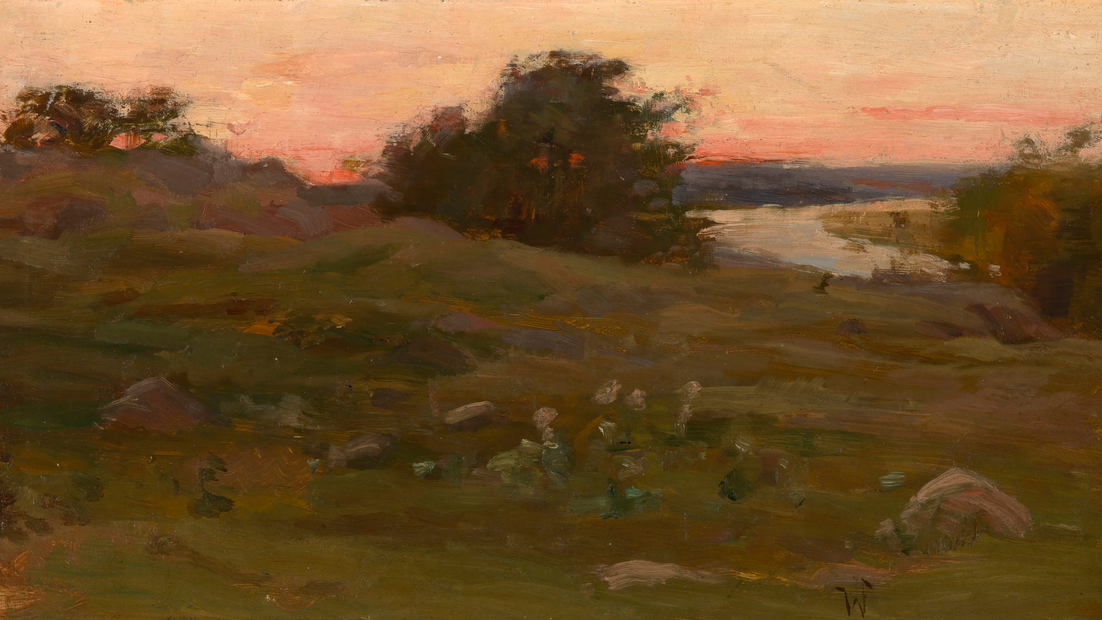 Dusk Over Riverbanks