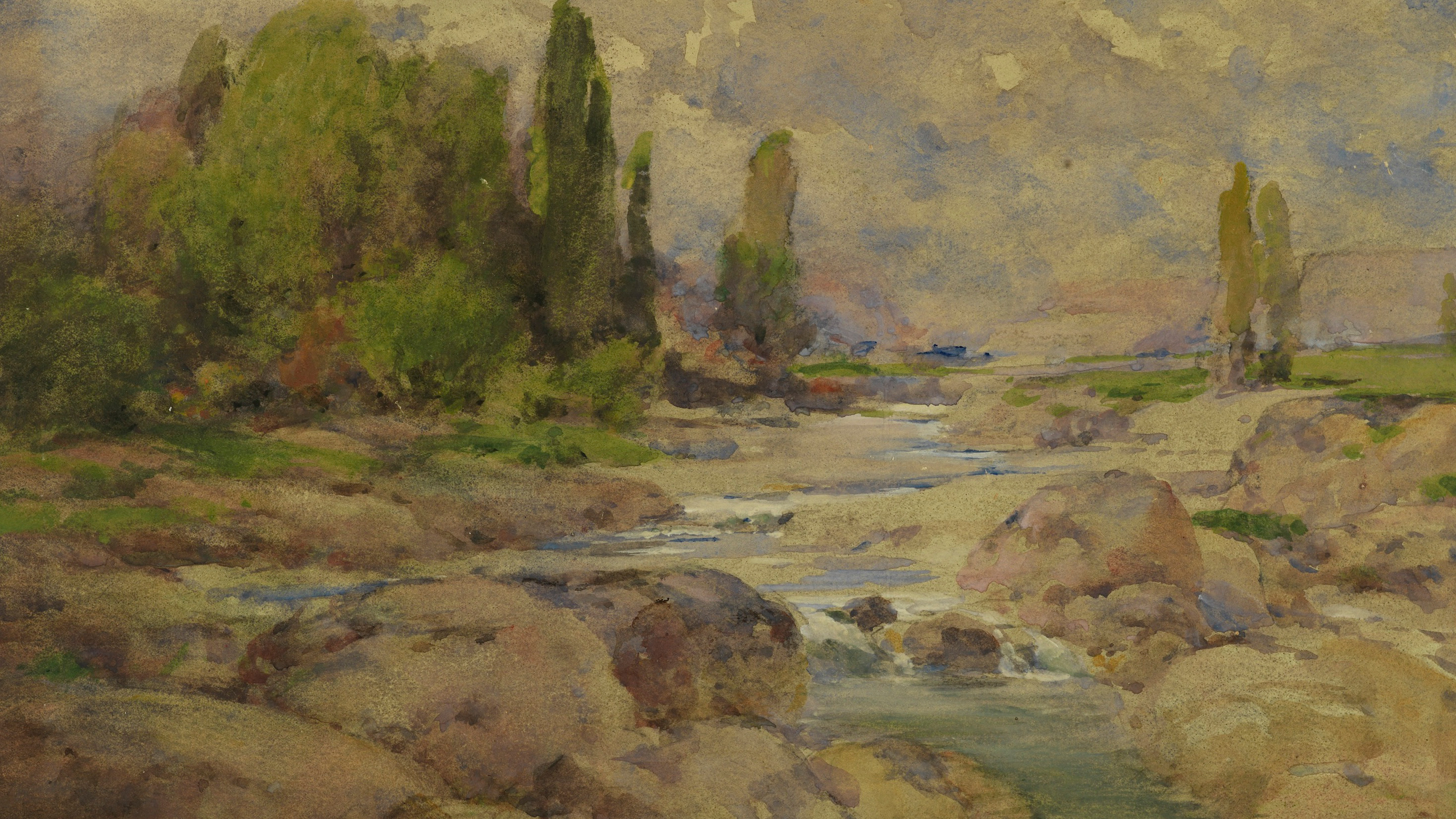 Golden Riverbed Vista