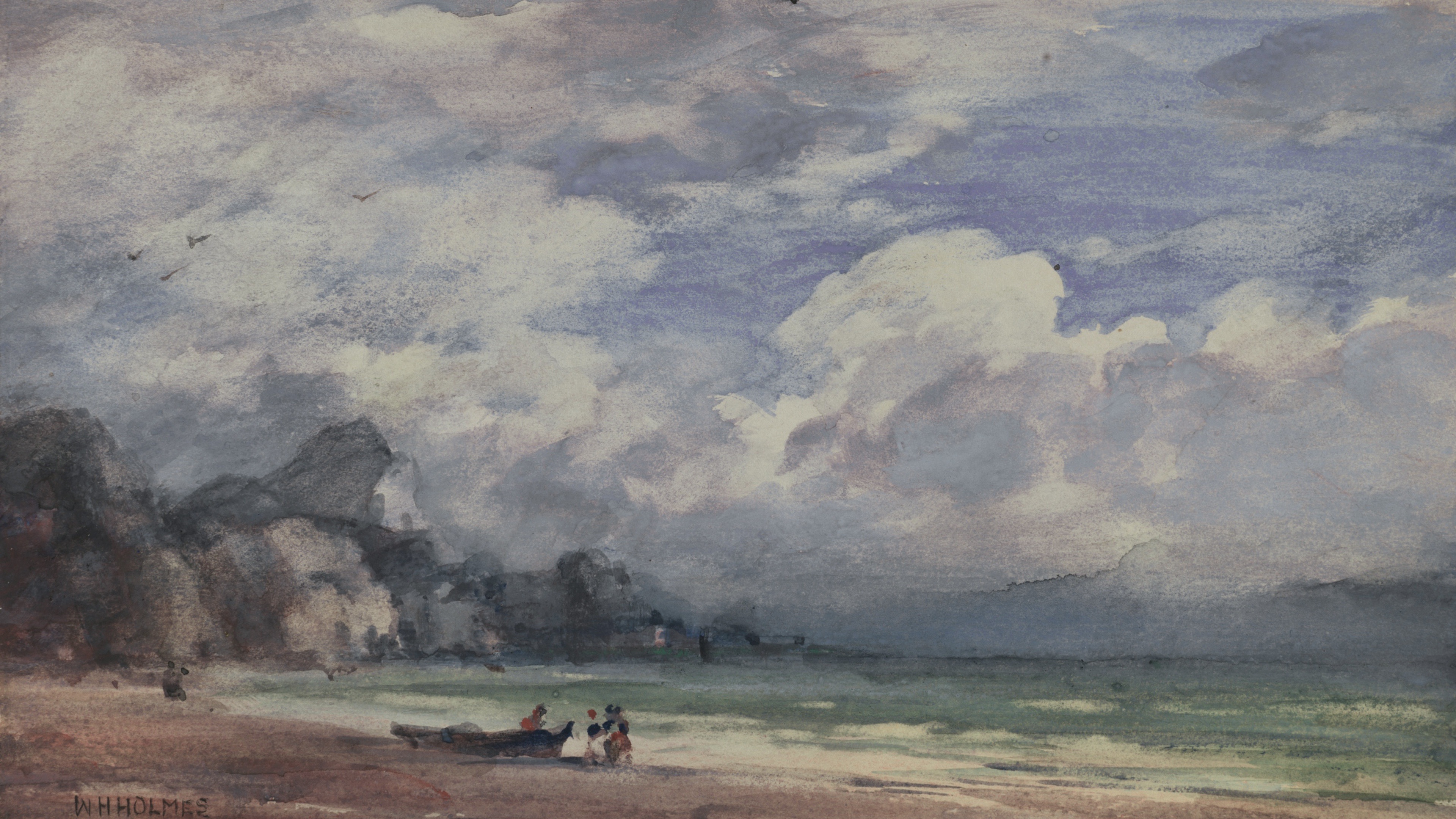Overcast Coastal Shore