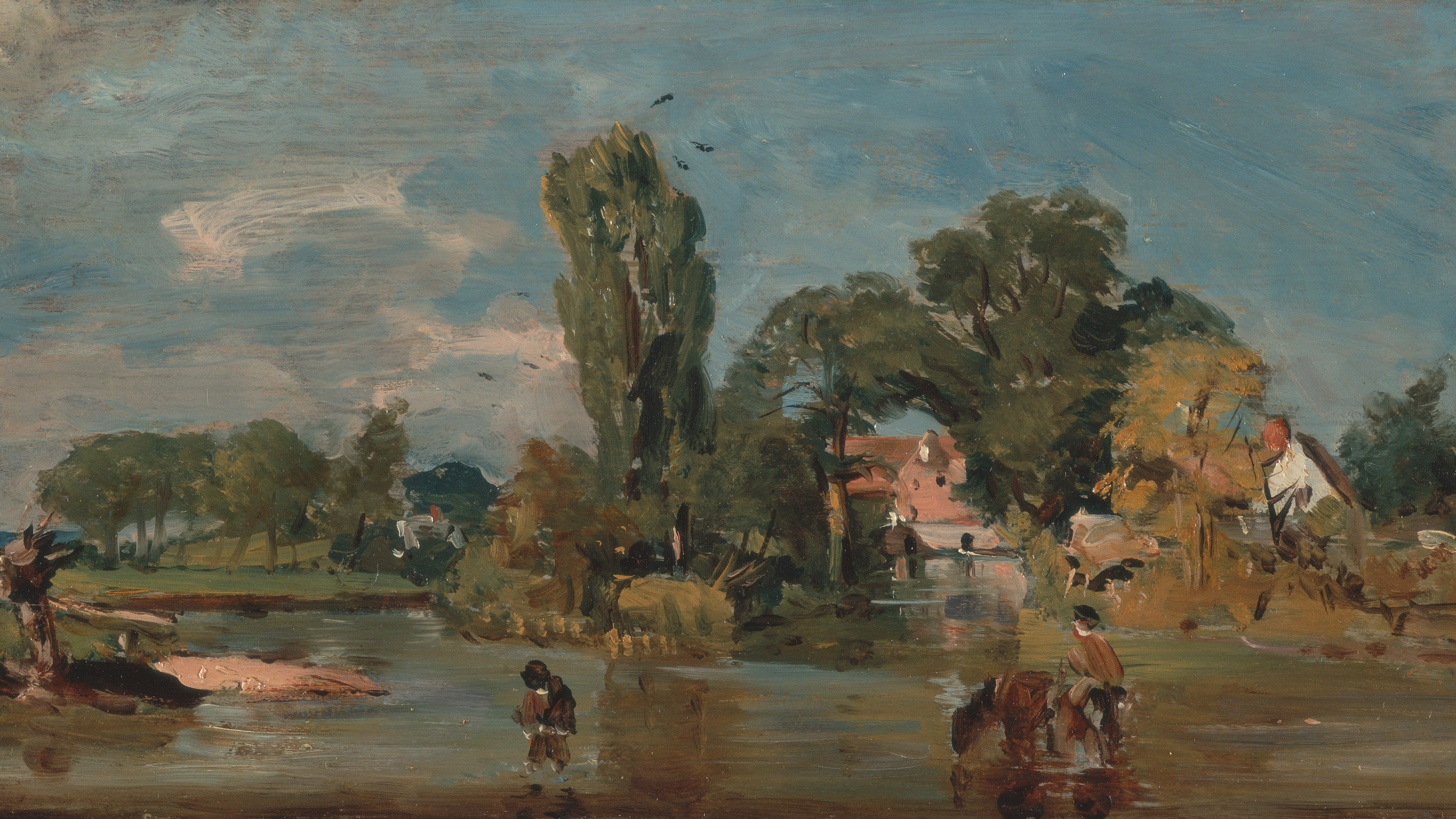 Overcast River Ford