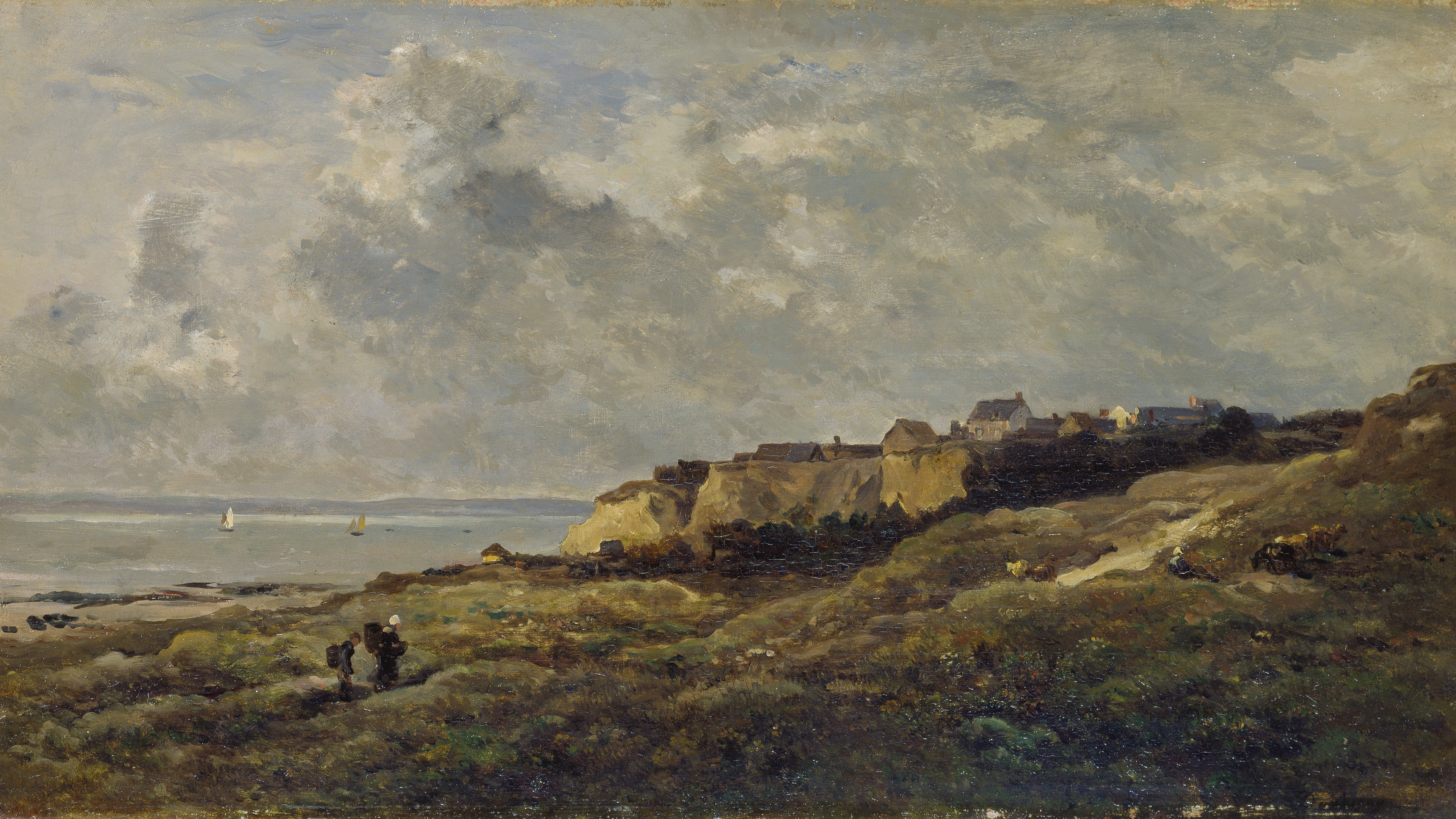 Windswept Coastal Cliffs